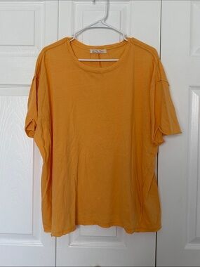 We The Free Short Sleeve Tee in Mustard Yellow
